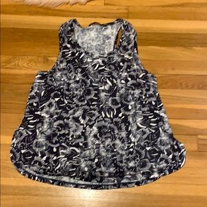 Size large, dark blue tank top.